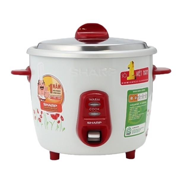 Nồi cơm điện sharp 1.1 lít ksh-d11v-màu ngẫu nhiên