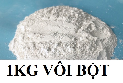 [Rẻ vô địch] 1kg Vôi bột - vôi nông nghiệp cải tạo đất trồng 1kg