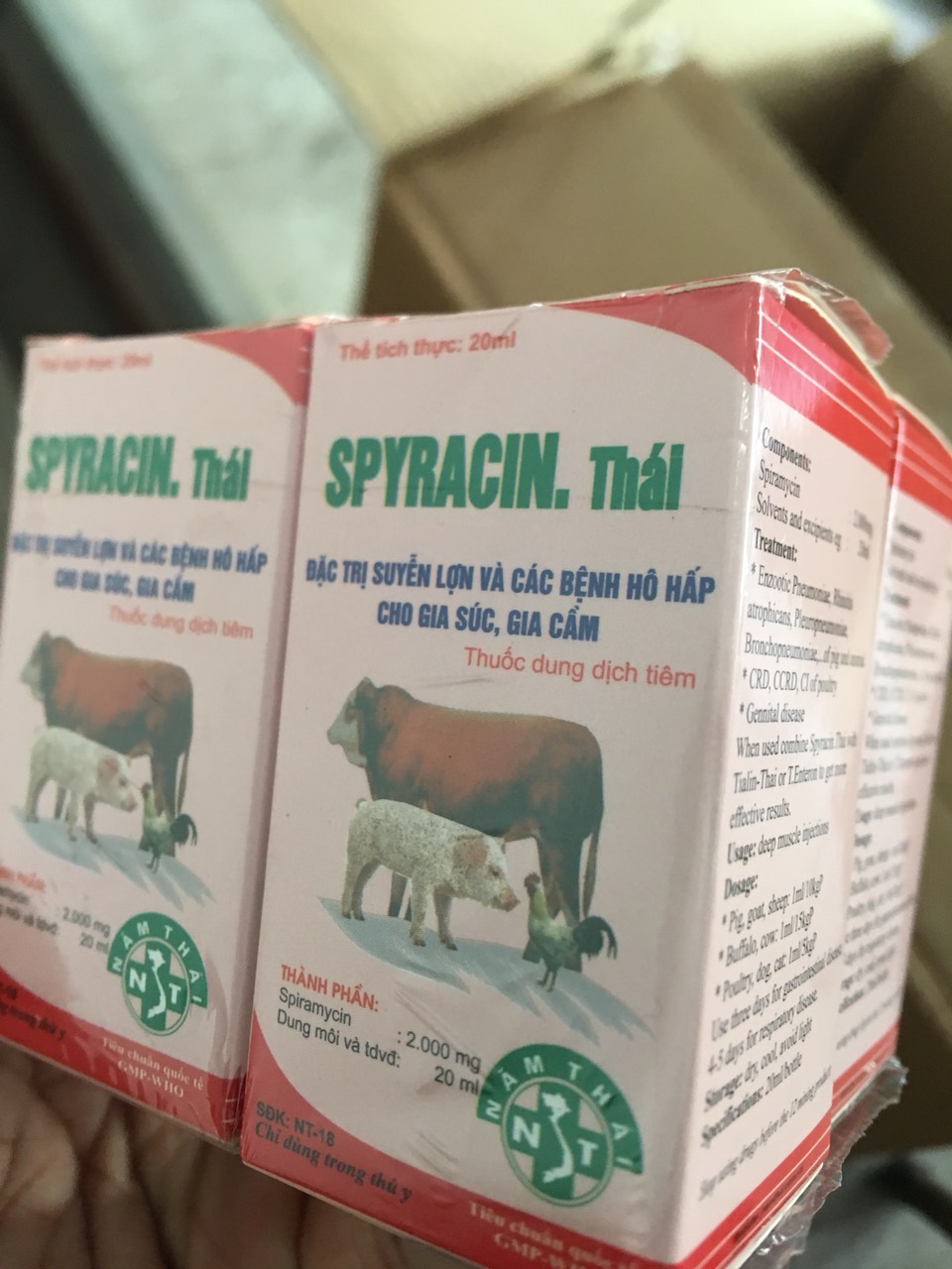Spyramycine Thái 20ml viêm phổi, suyễn, viêm khớp crd ccrd ic ort viêm khớp ở gia cầm