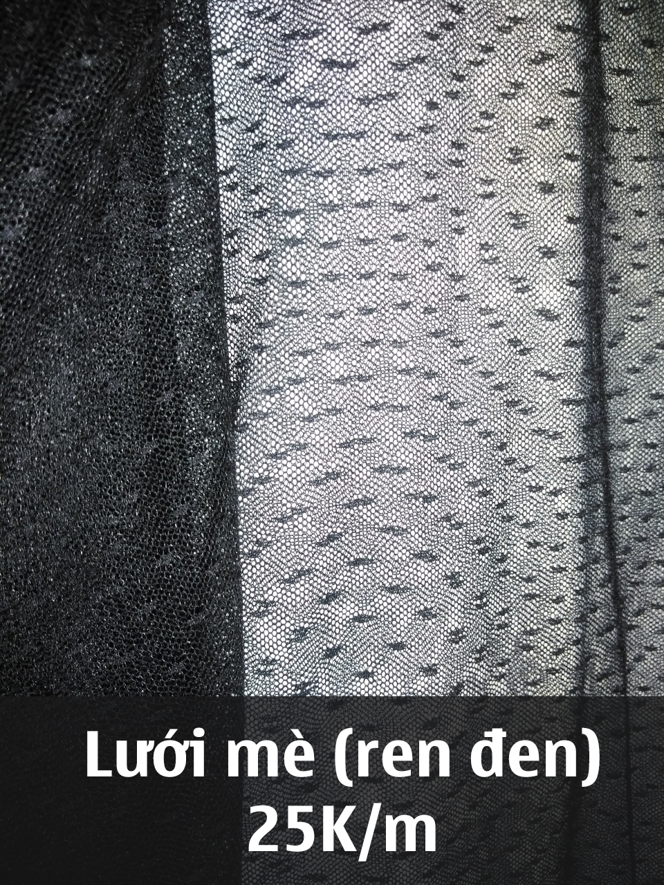 Vải ren lưới mè 25K/m may đồ siêu đẹp, siêu sang