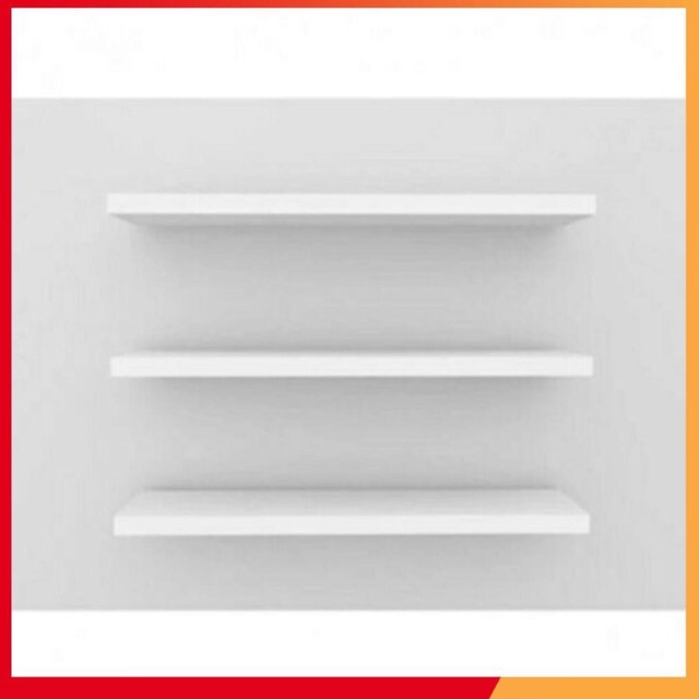Kệ gỗ trang trí tường ( sét 3 thanh ngang dài 40cm mầu trắng )