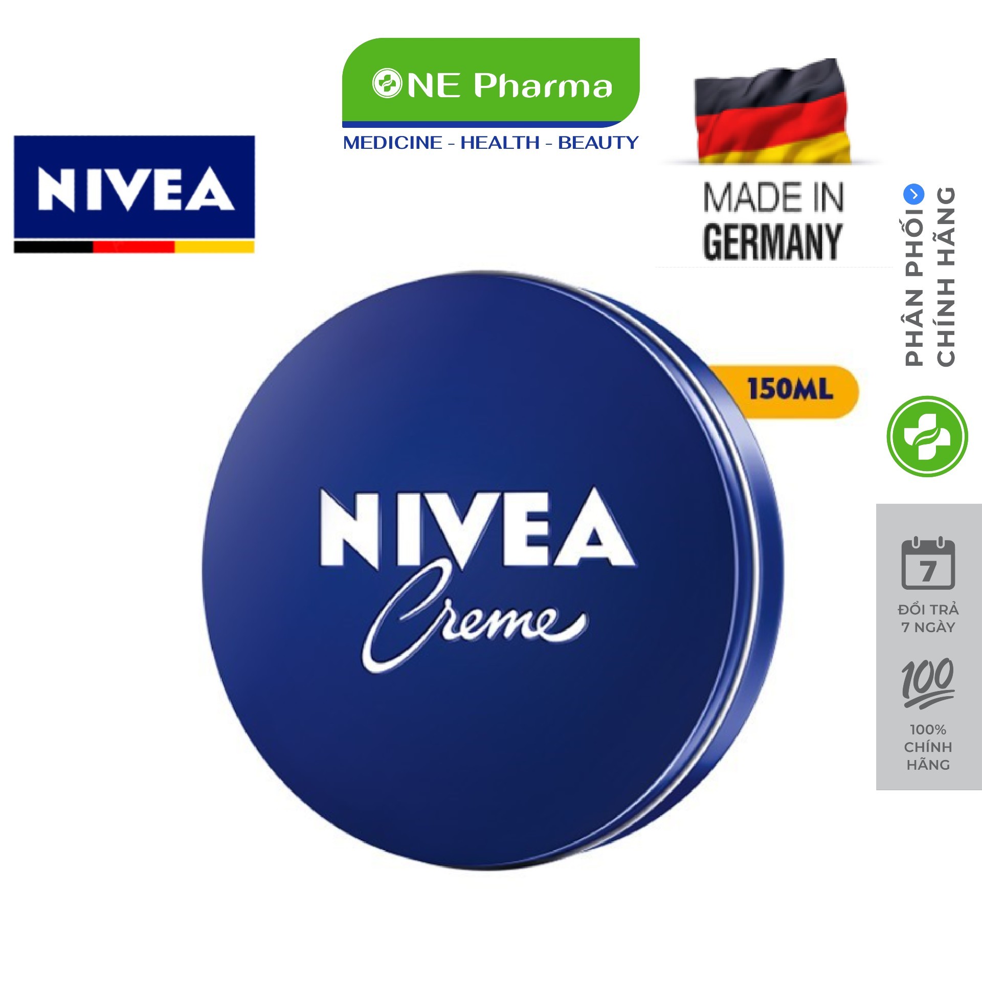 Kem dưỡng ẩm dưỡng da sáng mịn creme nivea 30ml, 60ml, 150ml
