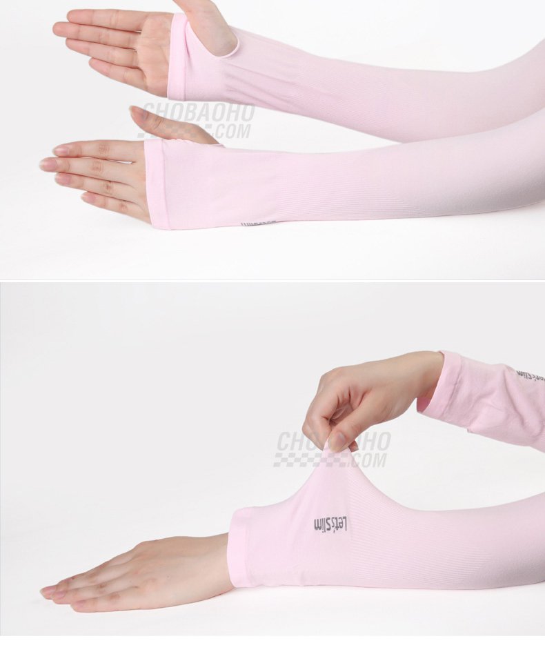[Thun lạnh - Sale] Găng tay xỏ ngón chống nắng, tia UV AQUA-X LETS SLIM màu Đen
