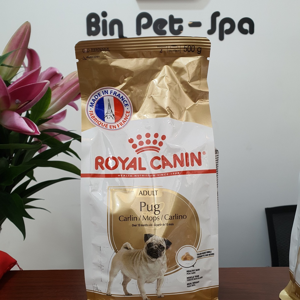 Thức ăn cho chó trưởng thành giống Pug
