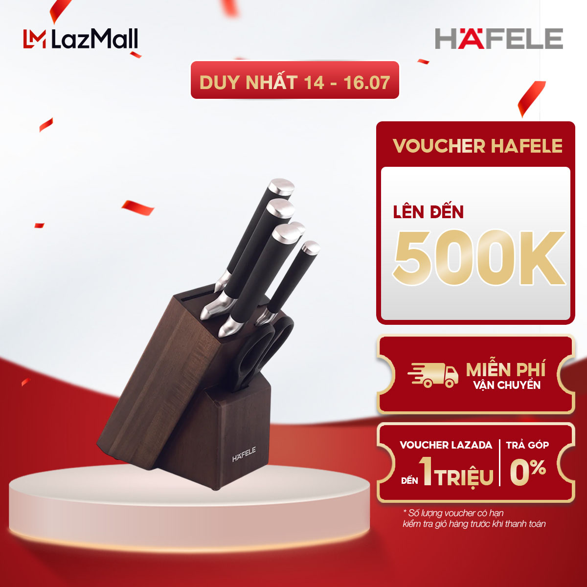 Bộ dao kéo 7 món Hafele HS-K7X