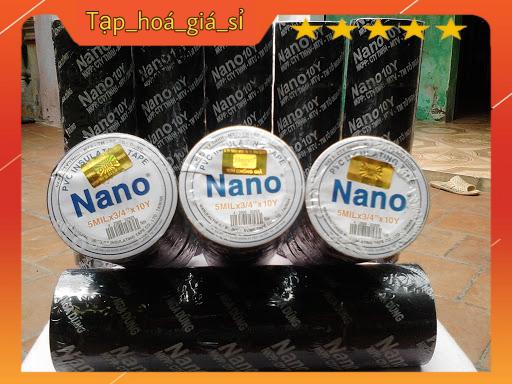 (Com bo 10 cuộn) Băng dính điện Nano 10y màu đen