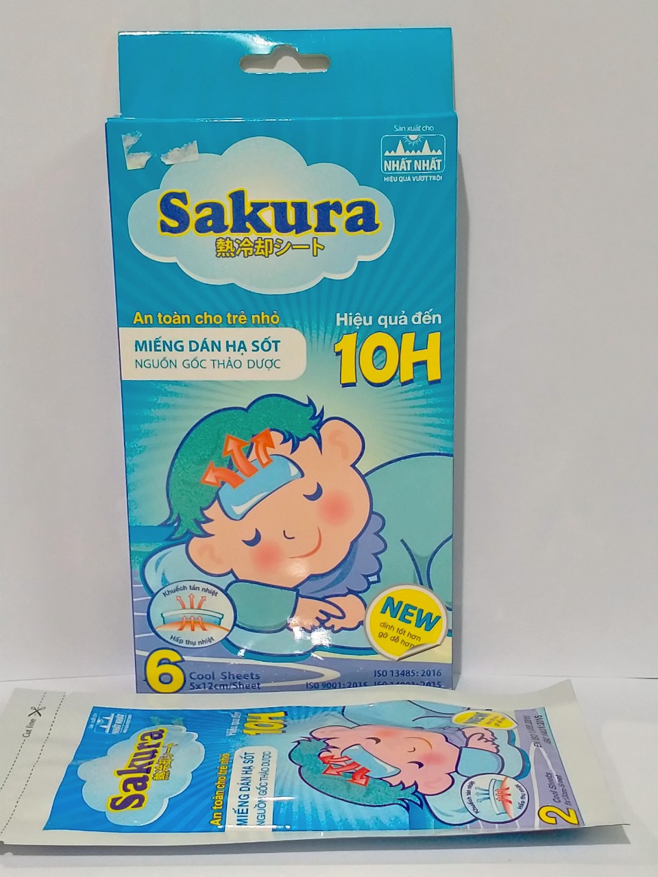 Miếng dán lạnh SAKURA hộp 6 miếng dán [ Sưu tầm mã miễn phí vận chuyển bên dưới ]