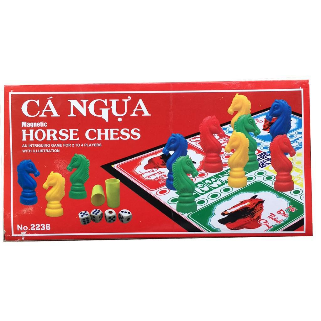 Bộ đồ chơi cờ cá ngựa nam châm bản to 35x35cm