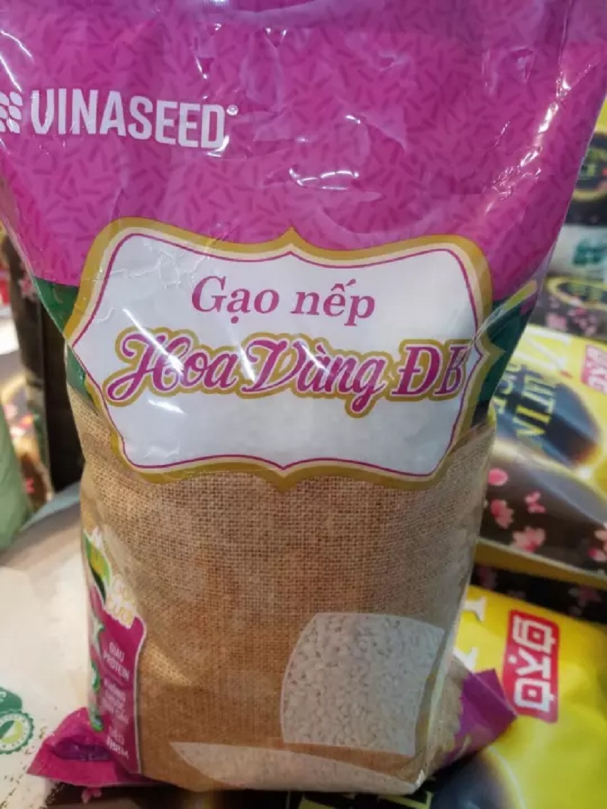 Gạo nếp cái hoa vàng đặc biệt dẻo thơm, phù hợp để nấu xôi, gói bánh trưng...