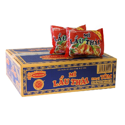 Mì lẩu thái tôm chua cay thùng 30x80g