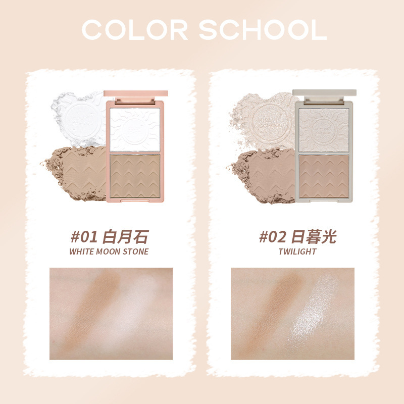 Phấn Highlight Bắt Sáng Tạo Khối COLOR SCHOOL Light And Shadow Powder CS019