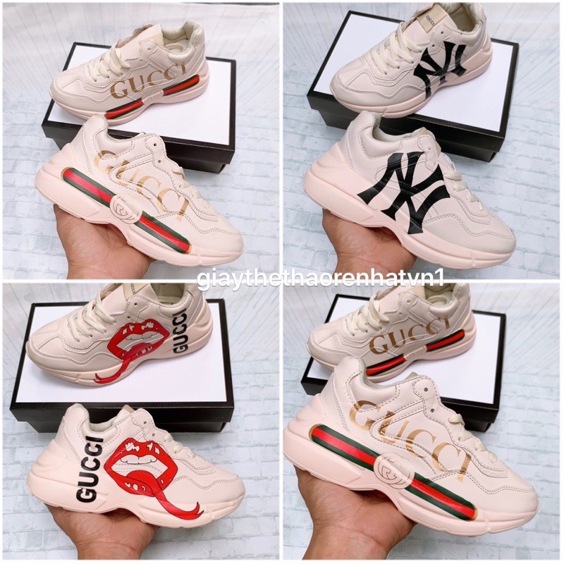 Giày Sneaker Nam Nữ Guci Chunky Full 3 Màu