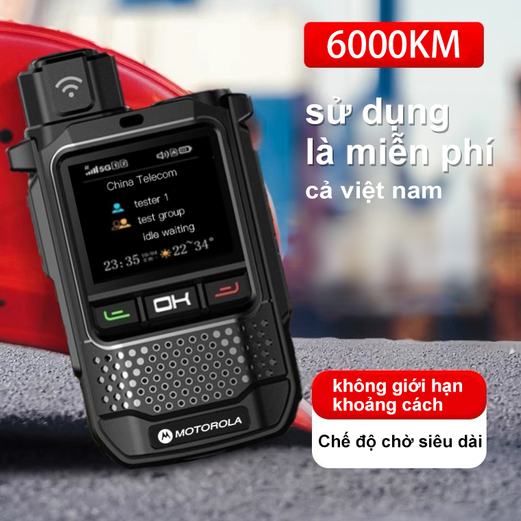 Bộ đàm motorola r650 không giới hạn khoảng cách liên lạc nội bộ thời gian chờ dài di động hơn 5000 km bộ đàm 4g 5g