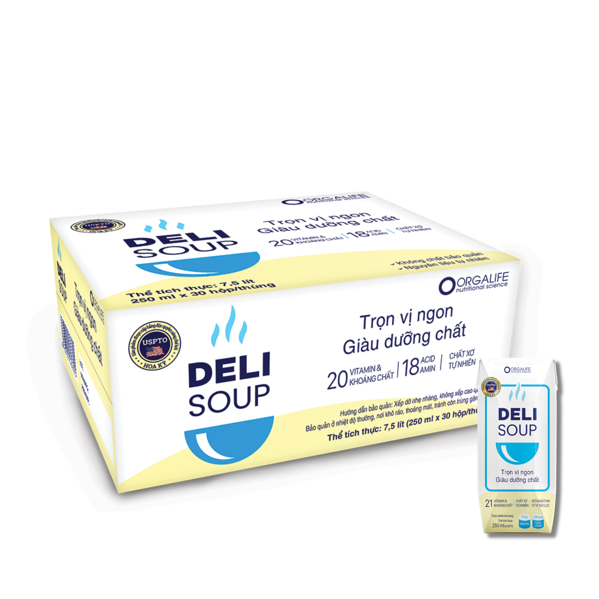 Thực phẩm dinh dưỡng y học deli soup 250ml x 30h