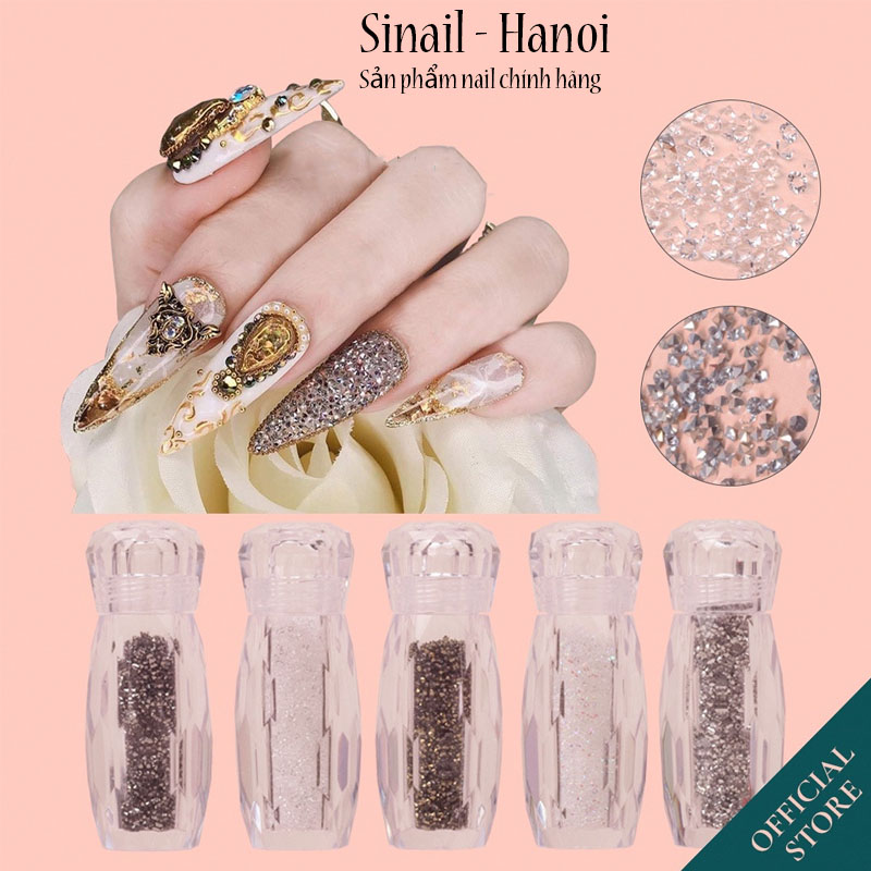 Đá rắc nail siêu sáng - Đá pha lê nhuyễn cao cấp trang trí móng