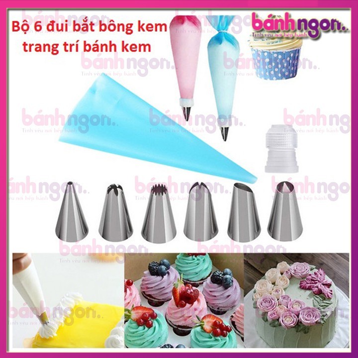 Bộ 6 đui kèm túi bóp silicon
