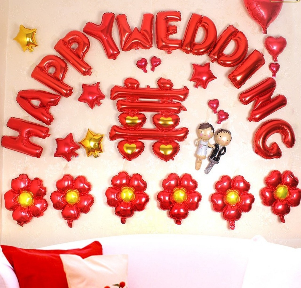 Set Bóng Trang Trí Phòng Cưới Phòng Tân Hôn Tỏ Tình, Cầu Hôn I LOVE YOU LÃNG MẠN chọn mẫu ( tặng bơm bóng, băng dính)- BÓNG I LOVE YOU tỏ tình, cầu hôn,Trang Trí Phòng Cưới Phòng Tân Hôn