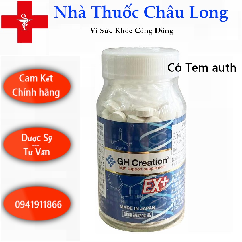 Viên Uống Hỗ Trợ Tăng Chiều Cao Nhật Bản GH Creation EX 270 viên - hỗ trợ phát triển chiều cao cho cả nam và nữ-Mới