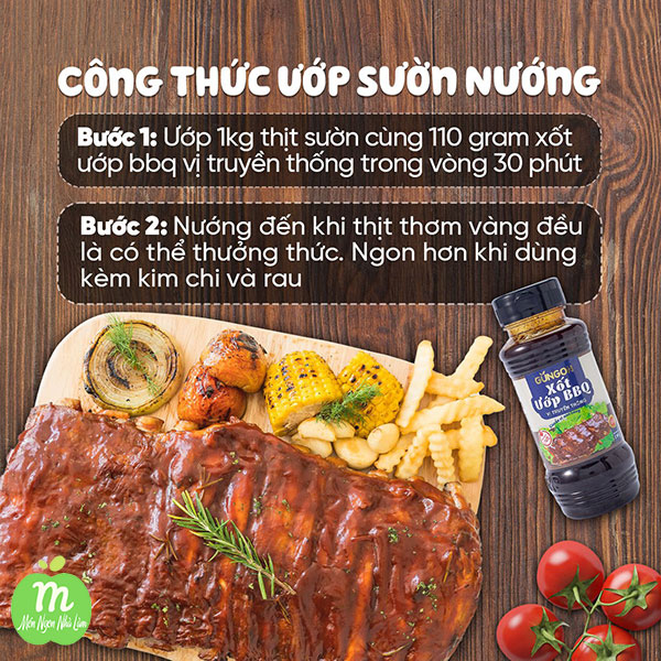 Sốt ướp cho món nướng BBQ vị truyền thống, Gia vị ướp đồ nướng Gungon