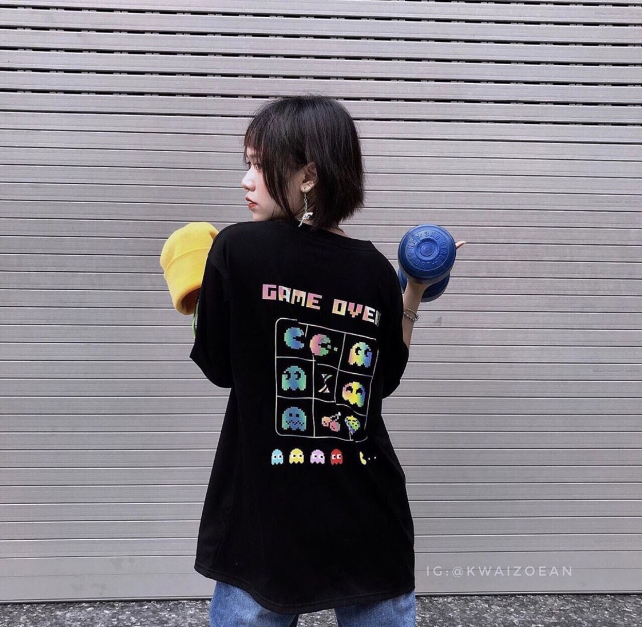 [HCM]ÁO THUN NAM NỮ GAME.OVER IN 3D PHẢN QUANG SIÊU ĐẸP HOT TRENT PINK SHOP