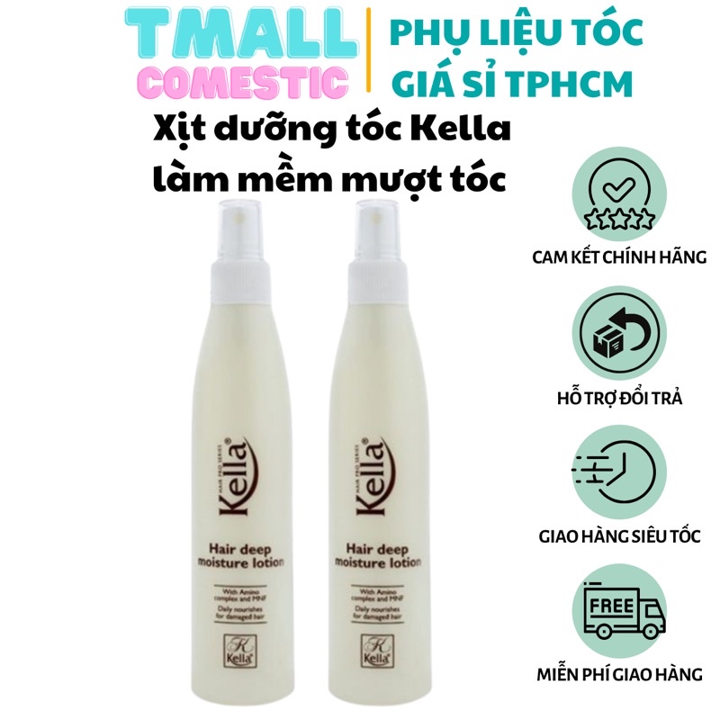 Xịt dưỡng kella làm mềm mượt tóc 250ml