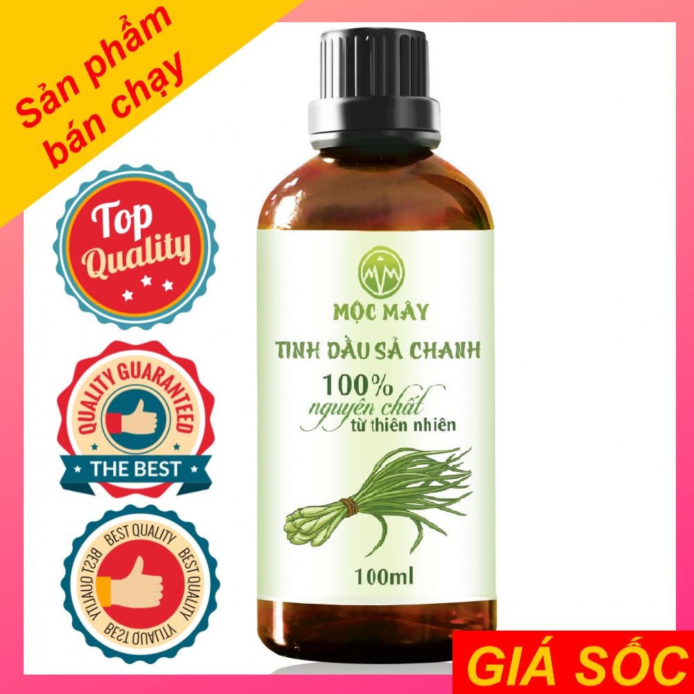 Tinh Dầu Sả Chanh 100ml Mộc Mây - tinh dầu nguyên chất từ thiên nhiên, xông phòng, thơm phòng, thư giản, đuổi muỗi - xuất khẩu thị trường Mỹ