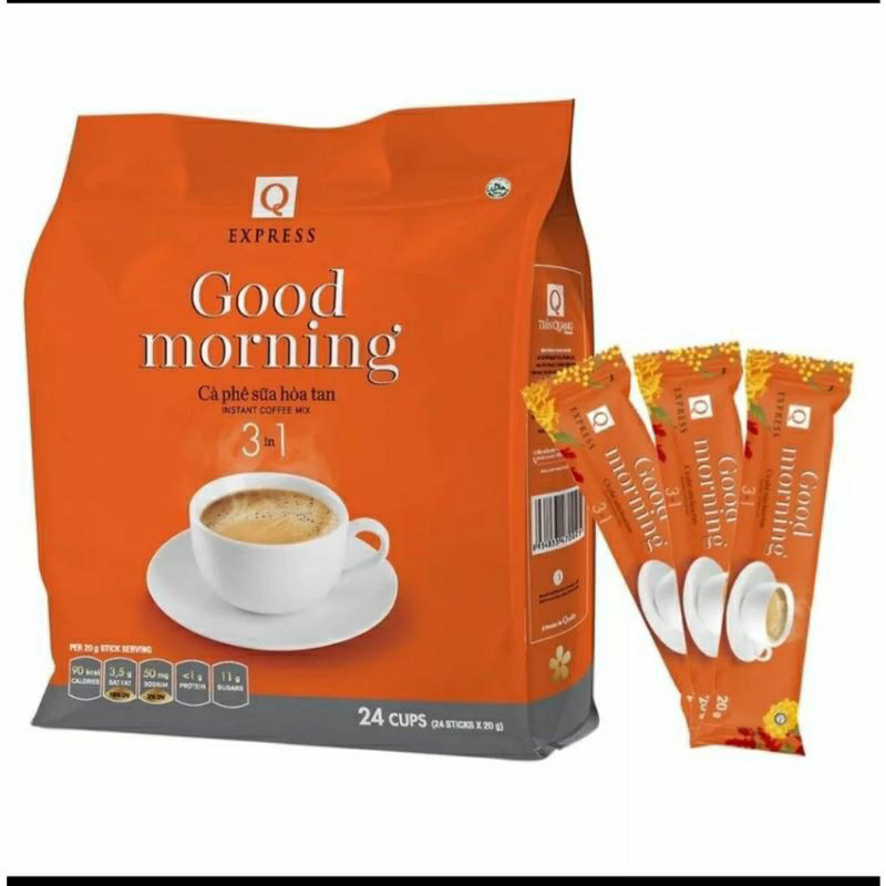 Combo 2 bịch cà phê sữa Good morning Trần Quang 480g