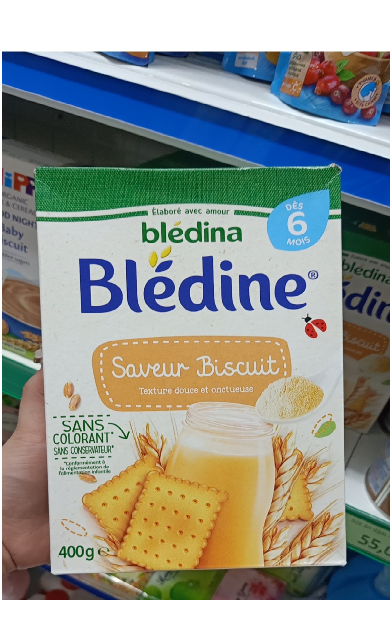 Bột lắc sữa Bledina Pháp Vị Bích Quy