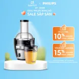 Máy Ép Trái Cây Philips HR1863/20 (800W) -Ca Chứa Nước Ép Lớn: 0.8L-Tối Ưu Dinh Dưỡng,Tiết Kiệm Thời Gian- Công Nghệ Quick Clean-Hàng Phân Phối Chính Hãng