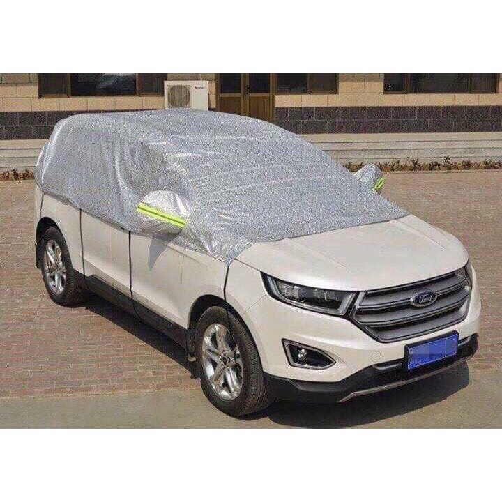 Bạt phủ nửa xe ô tô tráng nhôm- Bạt che nóc xe hơi chống nóng, chống xước, chống mưa, cho các dòng xe