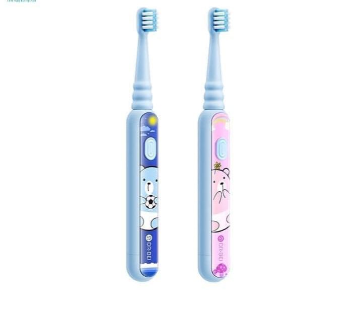 Bàn chải điện trẻ em thông minh XIAOMI Dr.Bei K5 Có thể đổi màu hoạ tiết thân bàn chải qua xanh & hồng phù hợp cho cả bé trai & bé gái