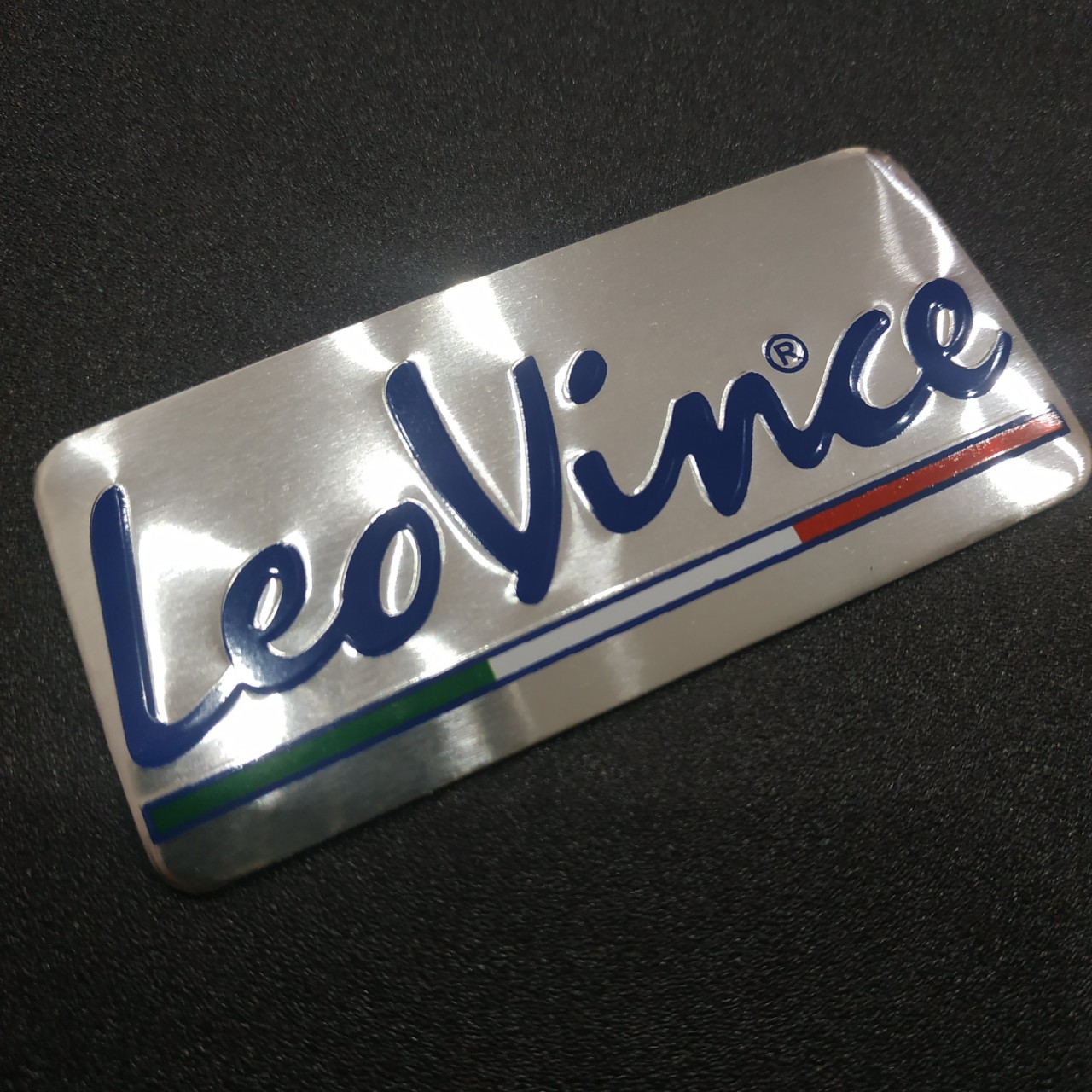 Tem nhôm dán Pô Leovin Leovince exhaust systems 7.5x3.5cm