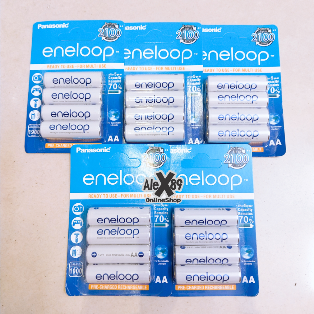 🔥17.9 - 30.9🔥[2 Lựa Chọn] Vỉ 4 Pin Sạc Eneloop. Cao Cấp AA/AAA