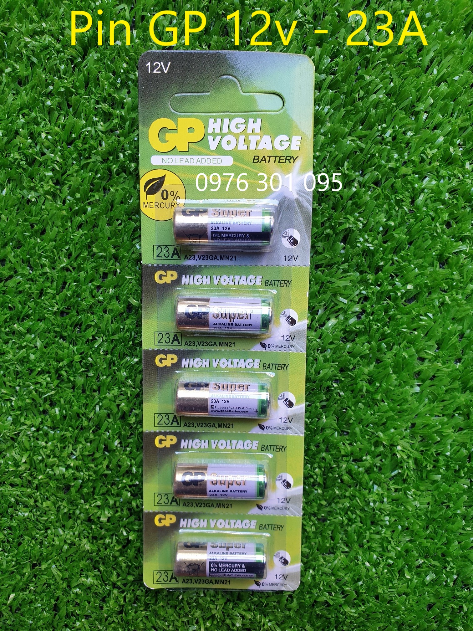 Pin 12V 23A Dùng cho chuông cửa, điều khiển cửa cuốn, thiết bị chống trộm [1 viên GP]