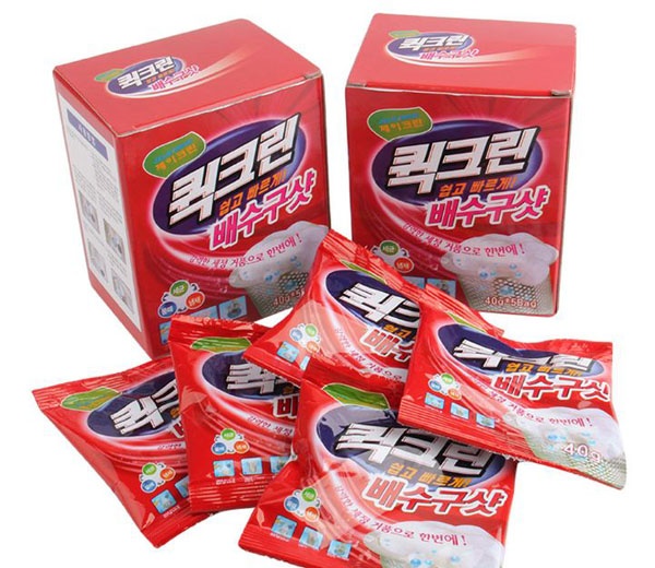 1 hộp 5 gói bột thông cống nghẹt siêu mạnh-40g/1 gói