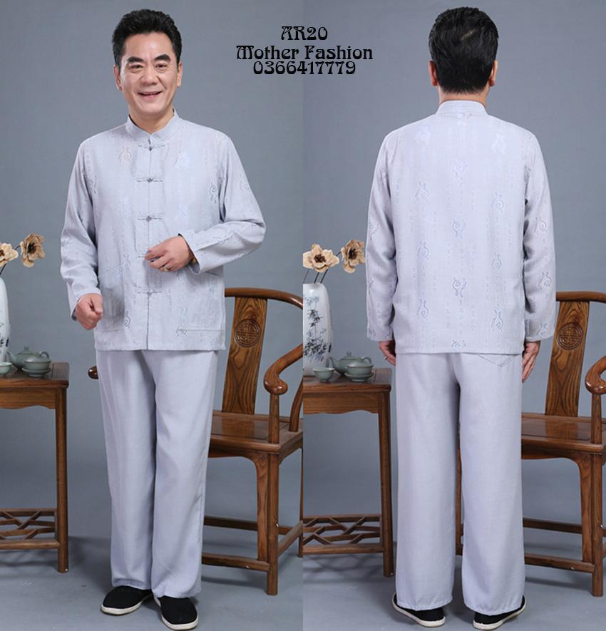 Bộ quần áo mặc nhà cho ông, bộ quần áo cho ông cho bố, Quần áo người cao tuổi AR20