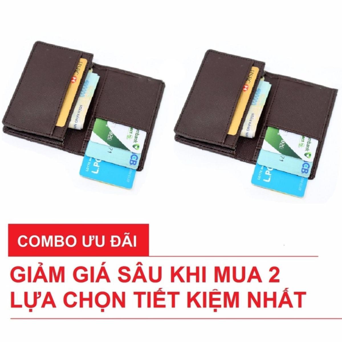 Combo 2 Ví Bóp Nam Nữ Nhỏ Gọn Nhiều Ngăn Để Thẻ CMND Galaxy Store GVMB02
