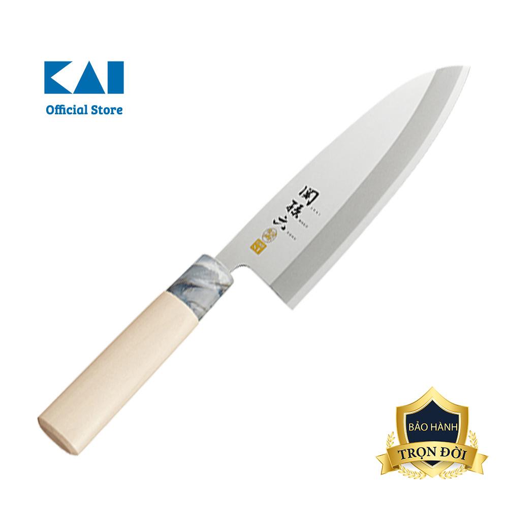 Dao làm bếp Nhật cao cấp KAI Ginju Deba - Dao thái lọc thịt cá AK5064 (180mm)