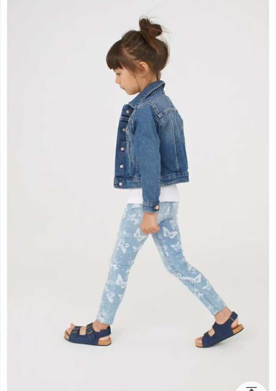 [HCM]Quần Legging Jeans Bò Bé Gái HM Dư Xịn