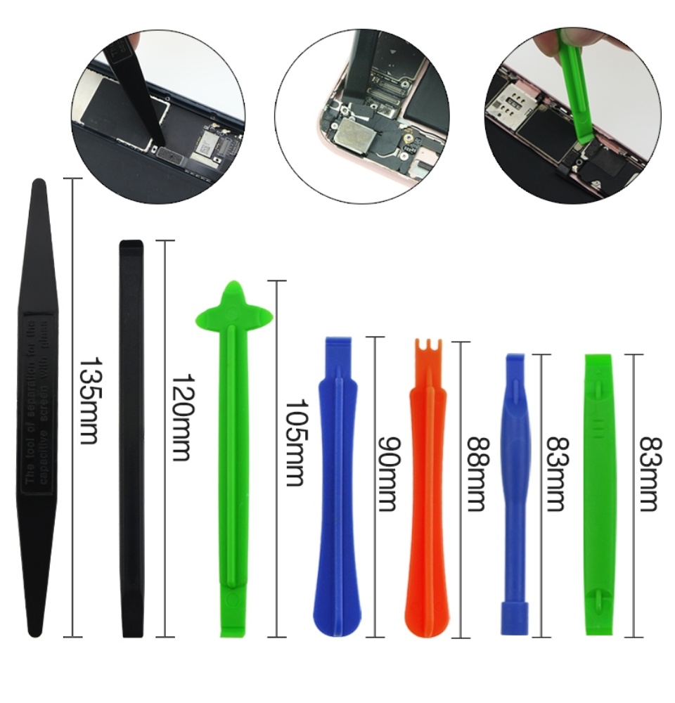 Bộ Dụng Cụ Sửa Chữa Điện Thoại Di Động 21 Trong 1 DIYFIX Bộ Tuốc Nơ Vít Mini Bộ Mở Màn Hình Pry Crowbar Kìm Cho iPhone Xs 8P IPadSamsung