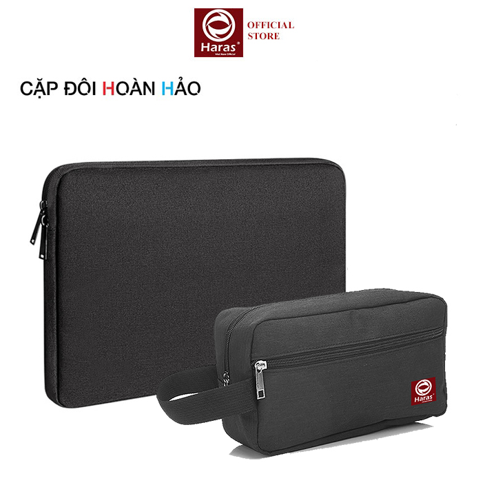 Combo Túi Chống Sốc Laptop & Túi Đựng Phụ Kiện Công Nghệ HARAS TC001HR274