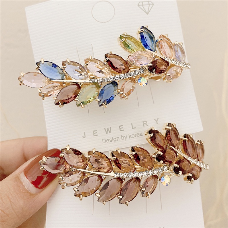 Kẹp tóc đính đá pha lê cao cấp sáng lấp lánh