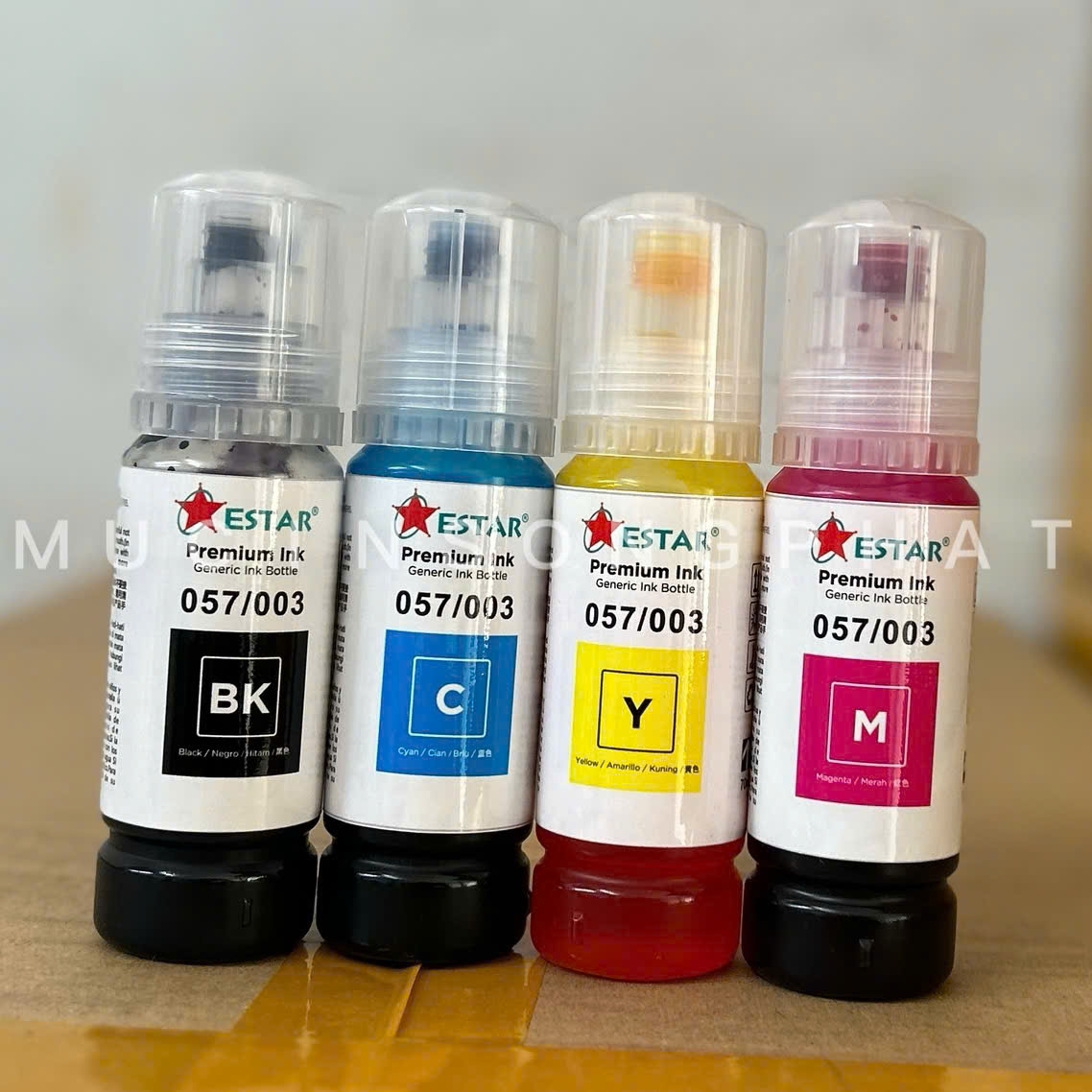 Bộ mực in phun 4 màu 70ML/chai Epson 003 EcoTank cho máy in Epson L1110/ L3110/ L3150/ L4150/ L1110