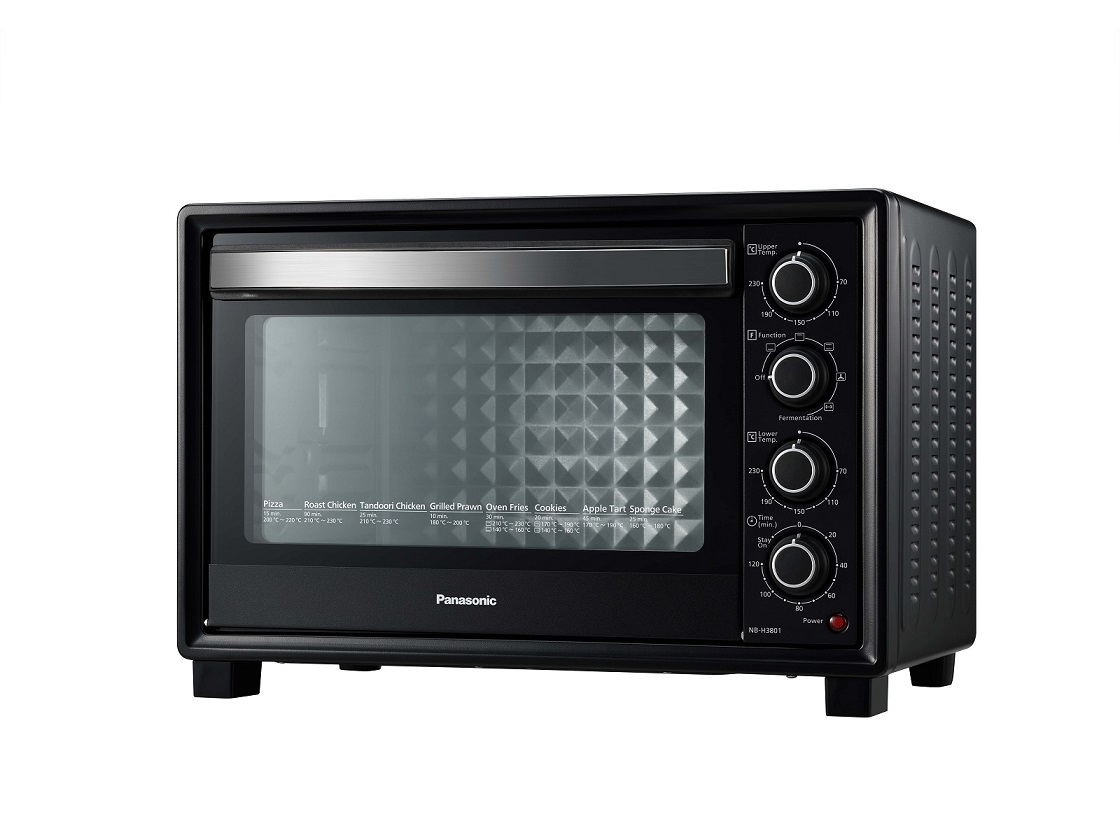 [Trả góp 0%] Lò Nướng Panasonic NB-H3203KRA (32 L)/NB-H3801KRA (38L) - Công suất 1500W - Hai thanh nhiệt trên dưới - 6 chức năng nướng - Khoang lò thép không gỉ - Phụ kiện nướng - Bảo hành chính hãng 12 tháng