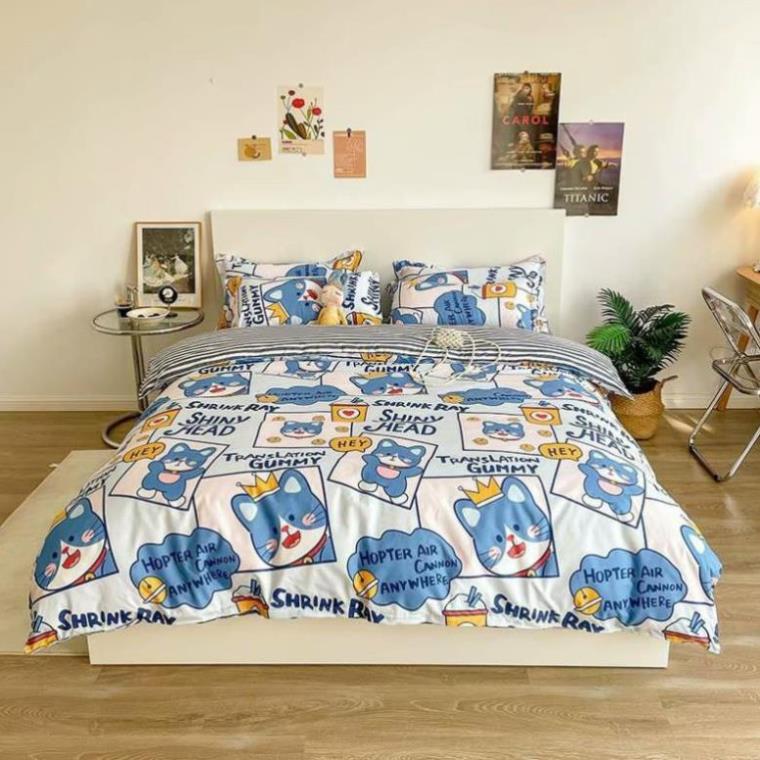 Trọn bộ chăn ga gối poly cotton hàng nhập khẩu cao cấp - tổng kho ga gối ama
