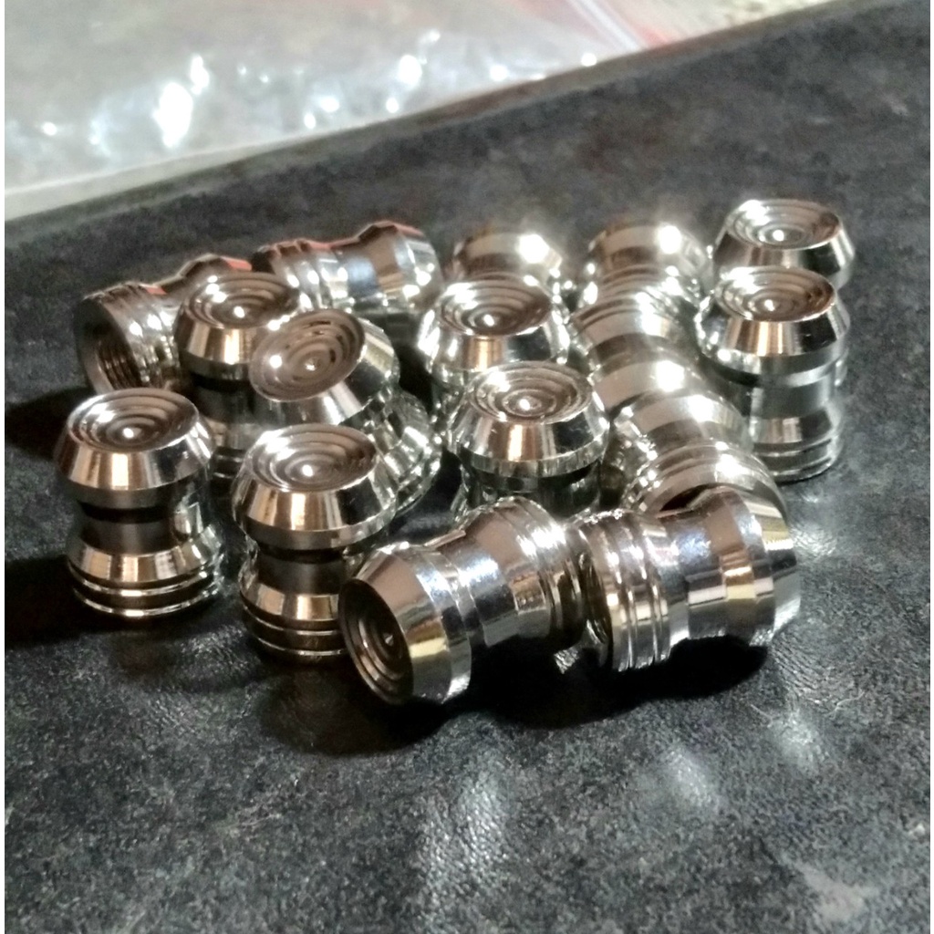 Ốc chụp van vòi - inox 304 sáng bóng, gắn các loại xe máy