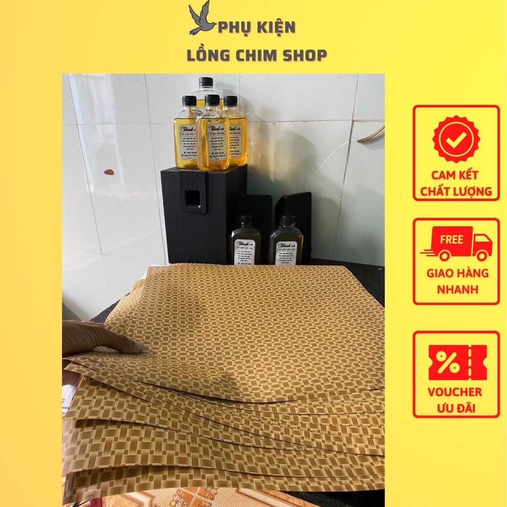 Giấy dán decal dán đáy lồng chim khổ 1m x 1m2. Phụ kiện lồng chim MAIN-86