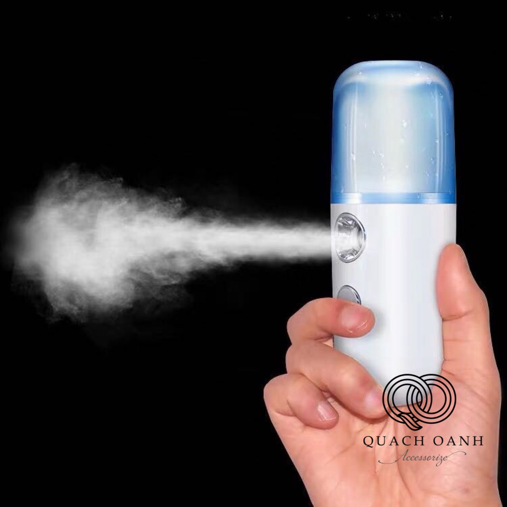 Máy xông hởi mặt , xịt khoáng Nano mini dưỡng ẩm da mặt