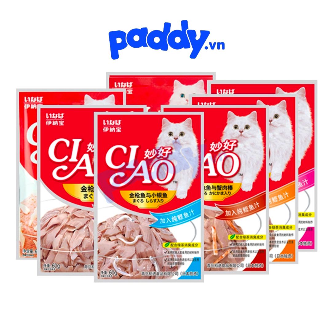Pate Mèo Ciao 6 Vị Thơm Ngon 60g