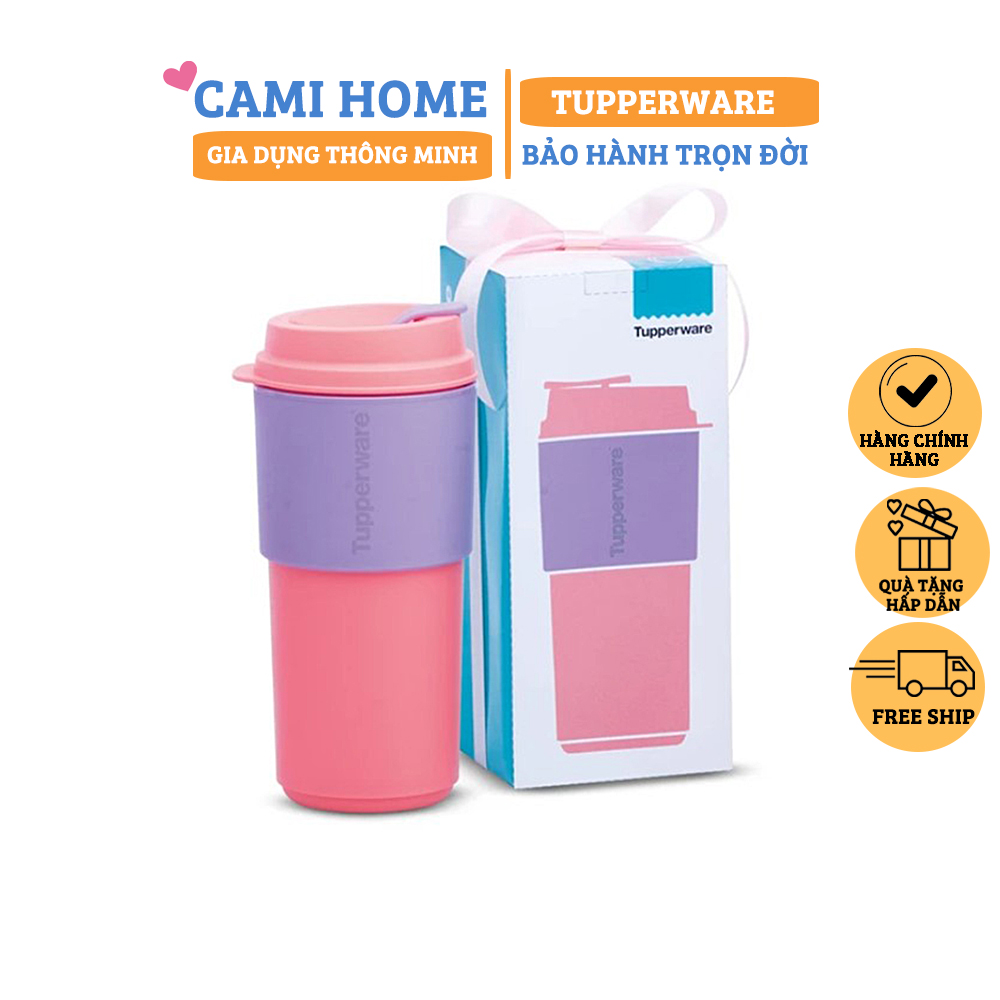 Ly Coffee To Go 490ml Tupperware, Dùng để đựng coffee , trà sữa , nước ép